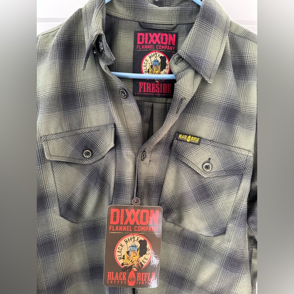 Dixxon Fireside Black Rifle Coffee Co BRCC Flannel Size Medium - Picture 3 of 3